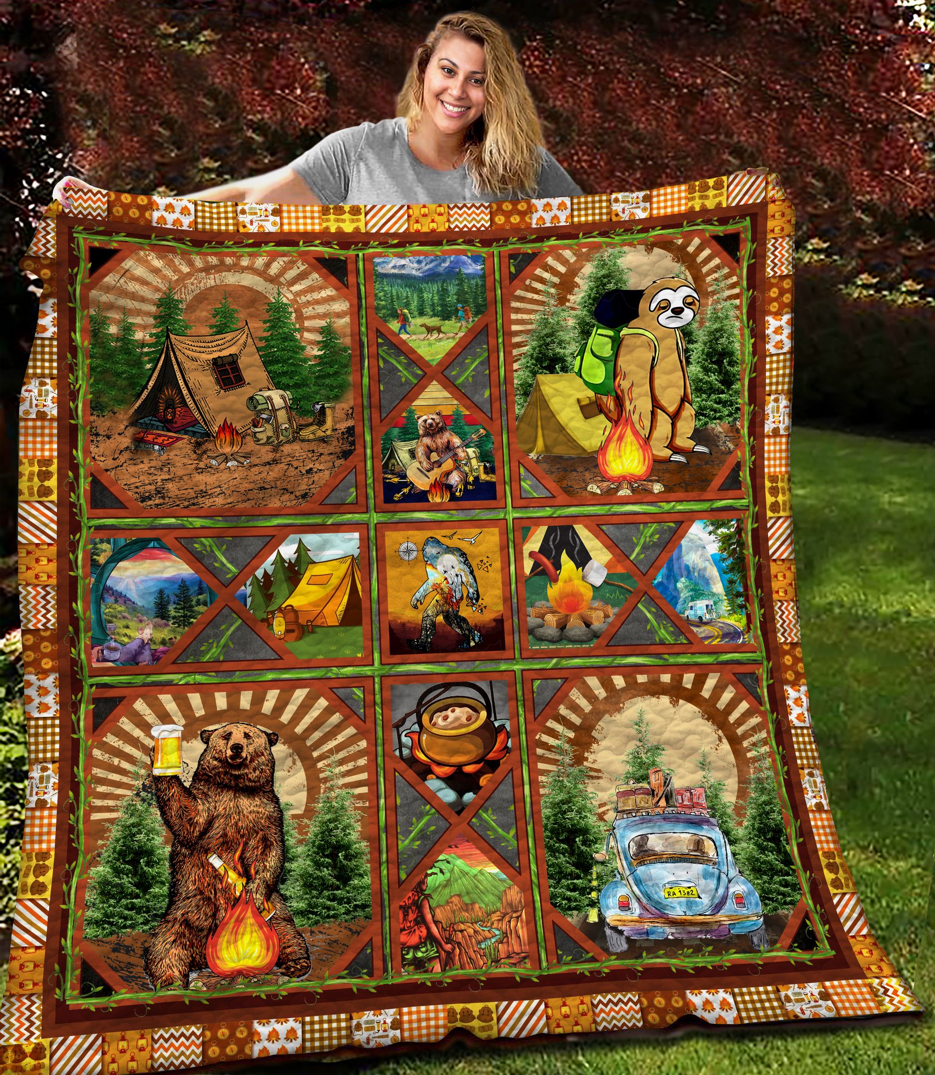 Camping Hiking MMM120902MI Quilt Blanket