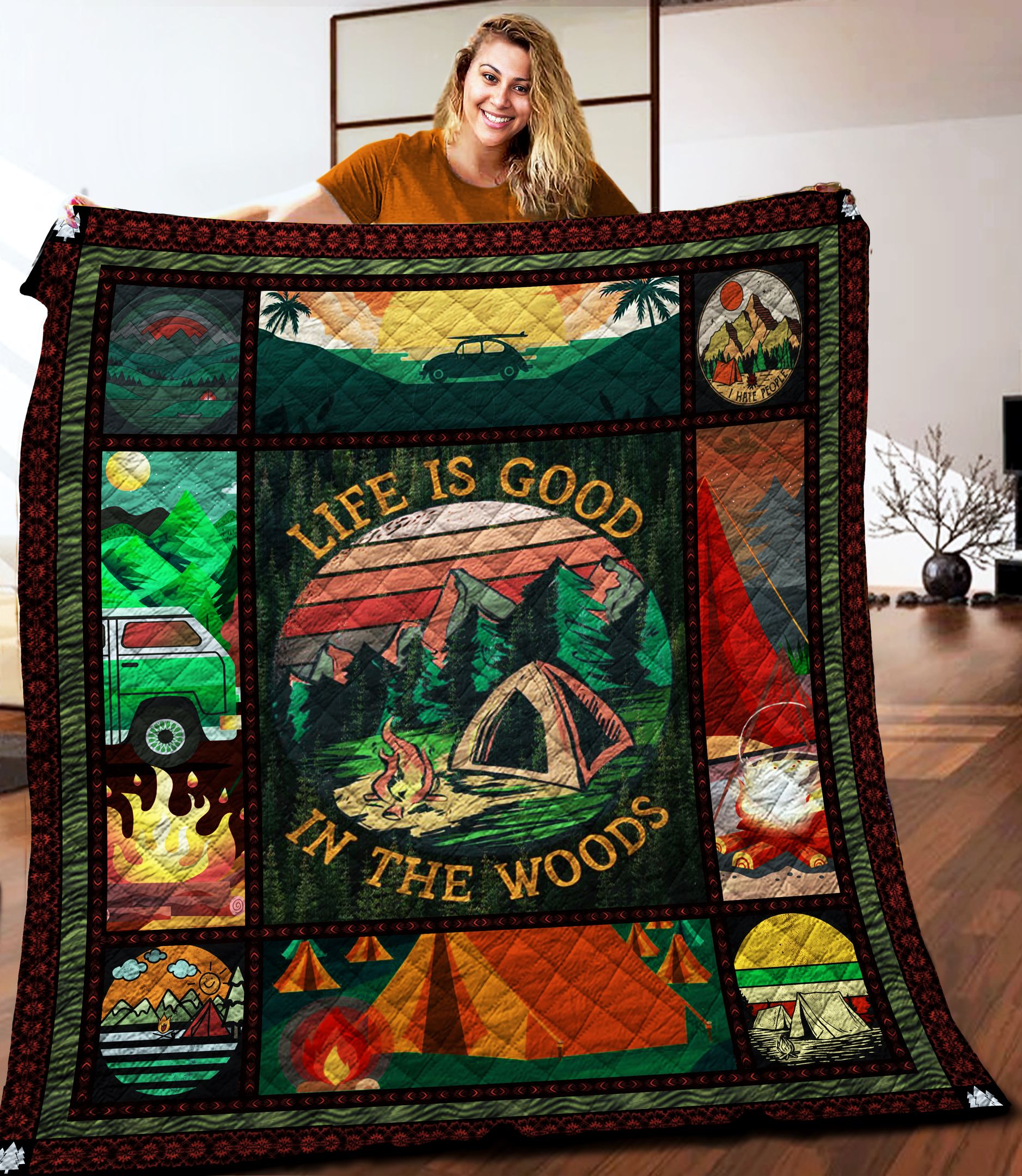 Camping Hiking Quilt Blanket C9B020602CT