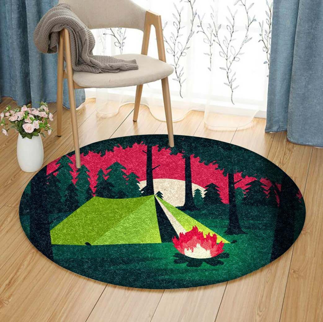Camping Round Carpet