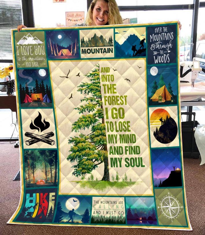 Camping In The Forest I Go Quilt Blanket DHC090120884TD