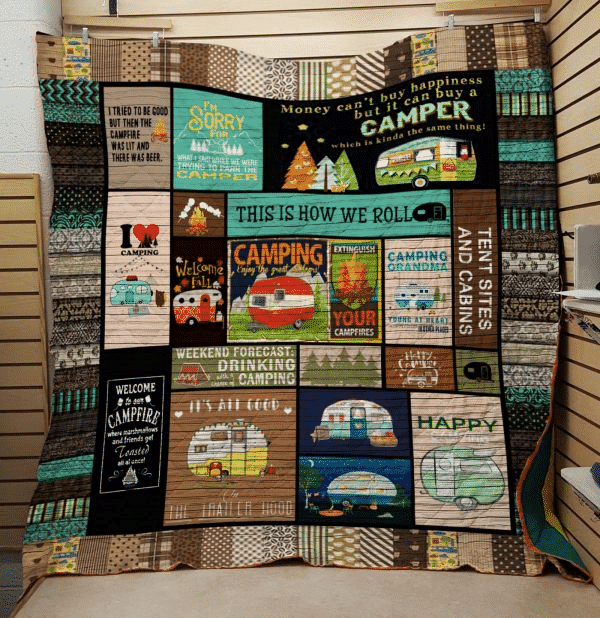 Camping Its All Good Quilt Blanket Christmas Christmas Gifts Merry Christmas Holiday Gifts Gift Dhc03011281Dd
