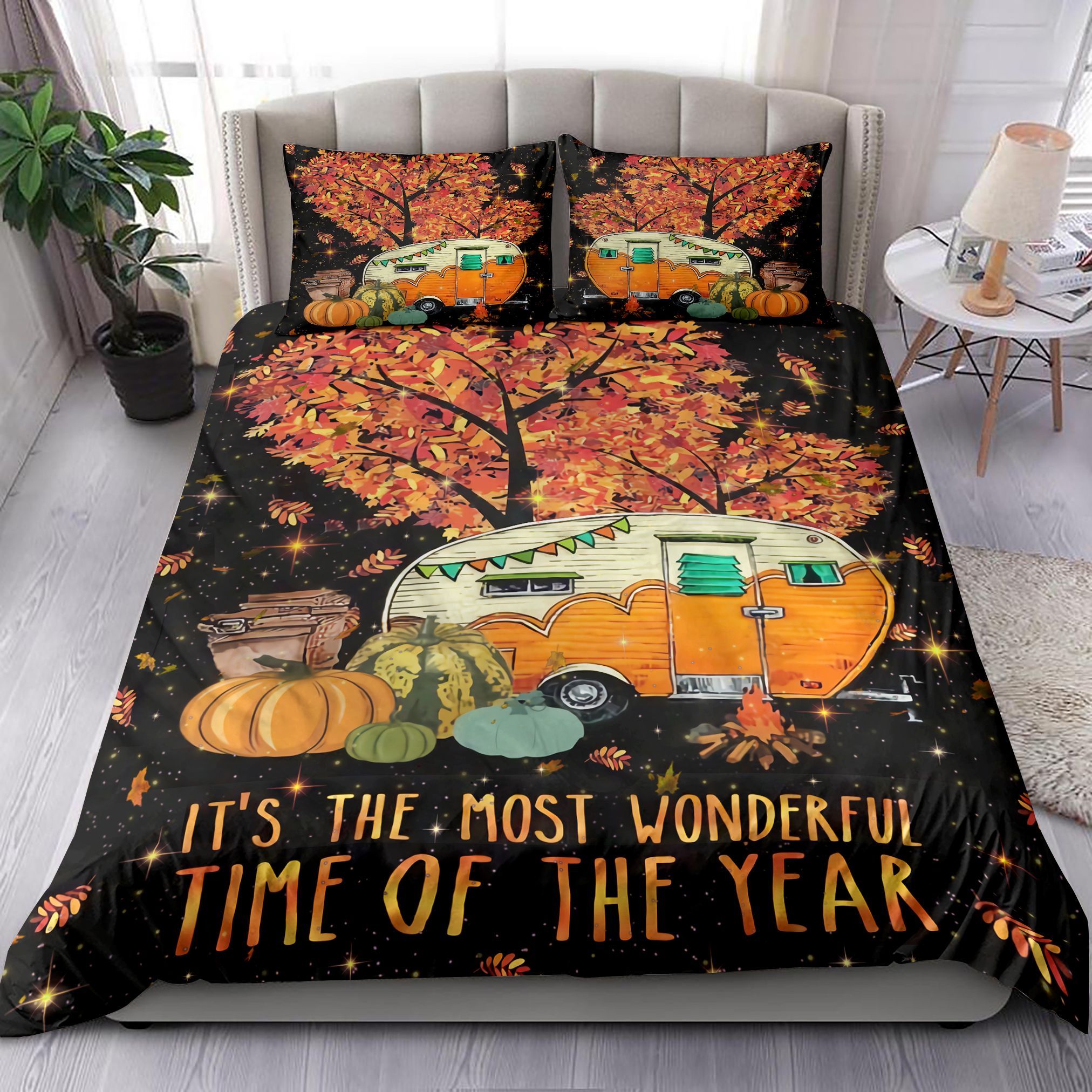 Camping Its The Most Wonderful Time Of The Year Bedding Set