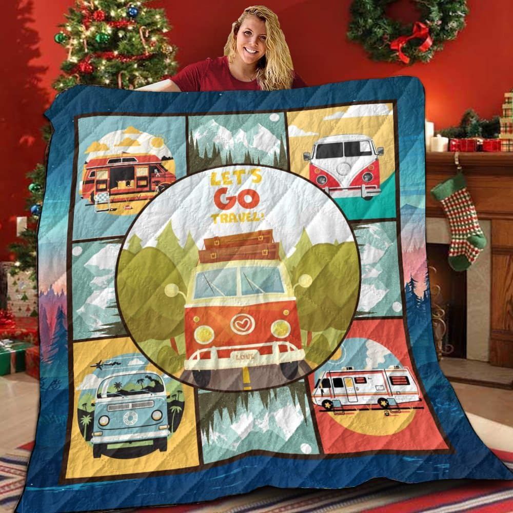 Camping Keep Going GS-CL-DT3006 Quilt Blanket