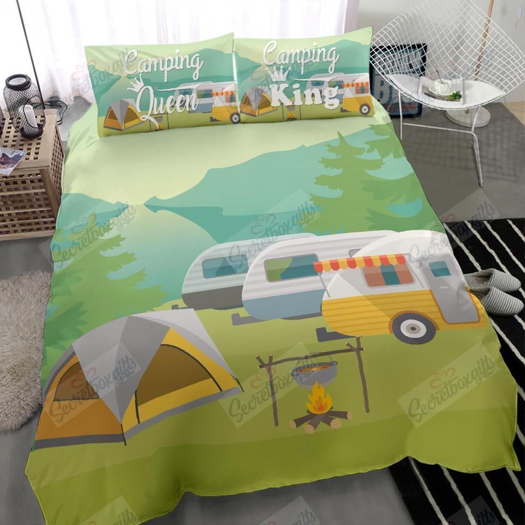 Camping King And Queen Bedding Set