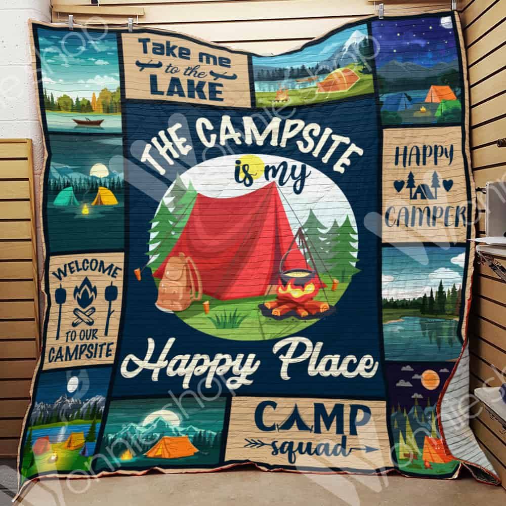 Camping Lake Quilt Blanket DHC0602707TD