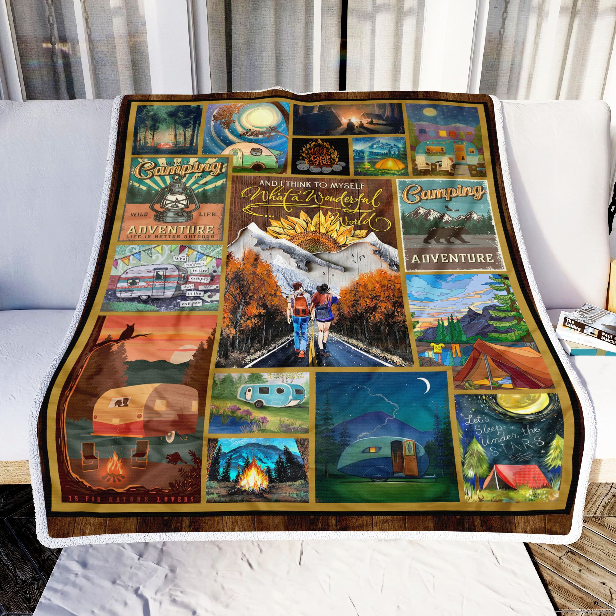 Camping Fleece Blanket