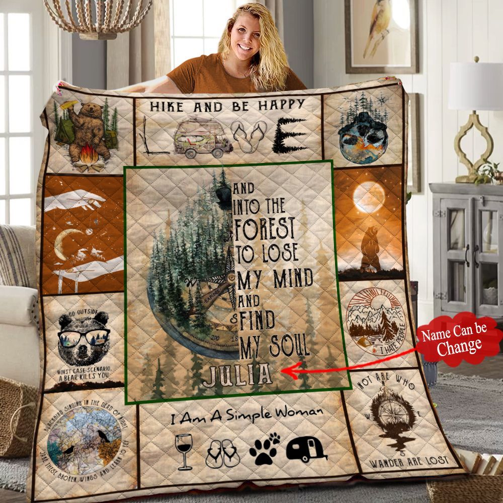 Camping Personalized Quilt Blanket HHH110610NH