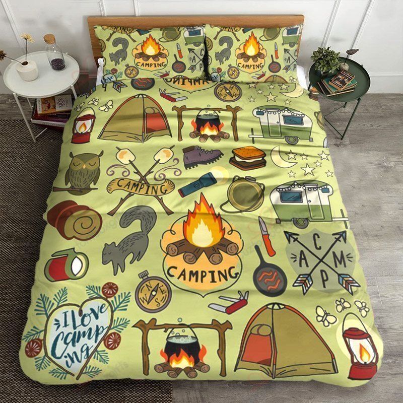 Camping Things Bedding Set