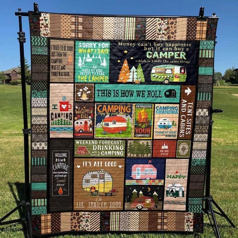 Camping This Is How We Roll GS-CL-DT2906 Quilt Blanket