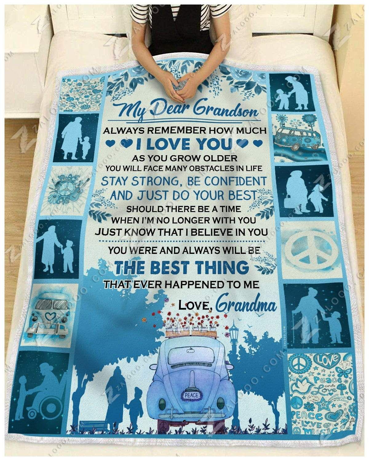 Camping To My Daughter In Law I Gave You My Amazing Son Sherpa Fleece Blanket