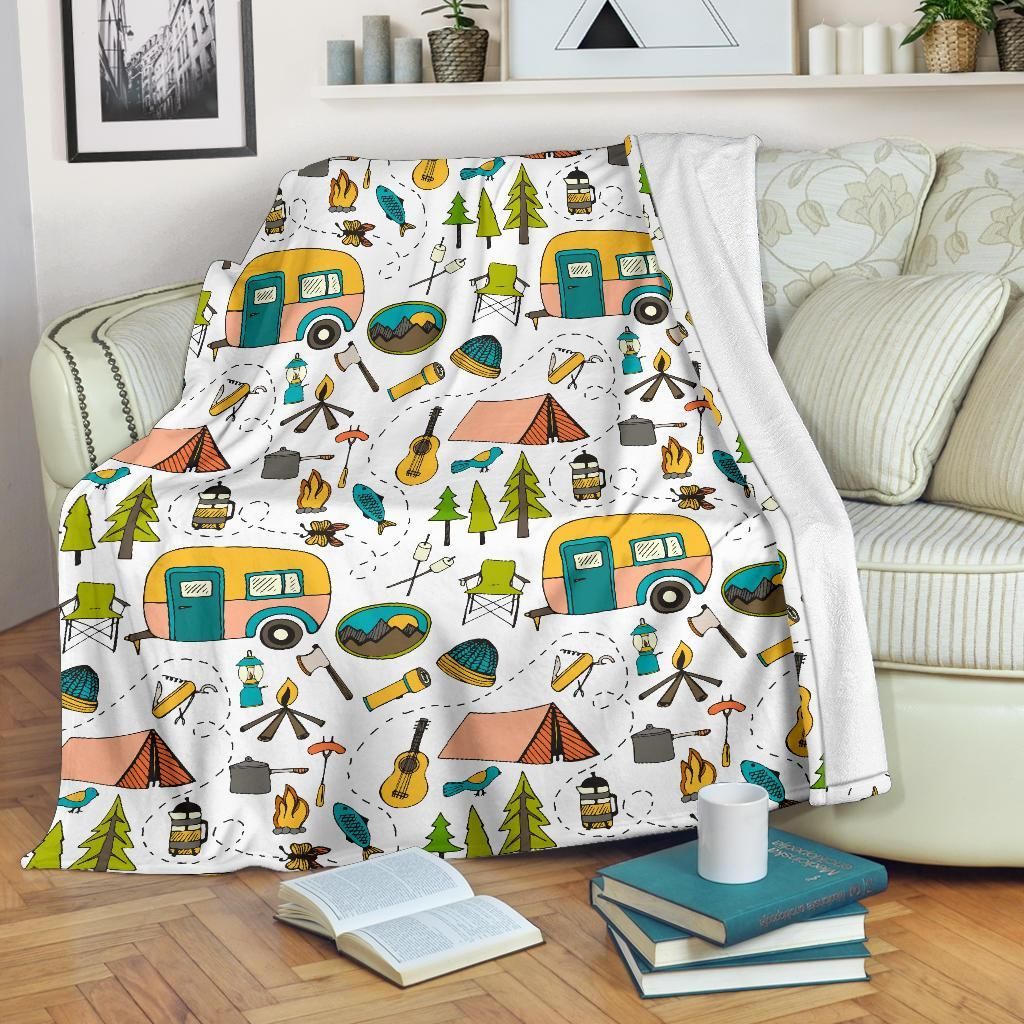 Camping Tools Sherpa Fleece Blanket