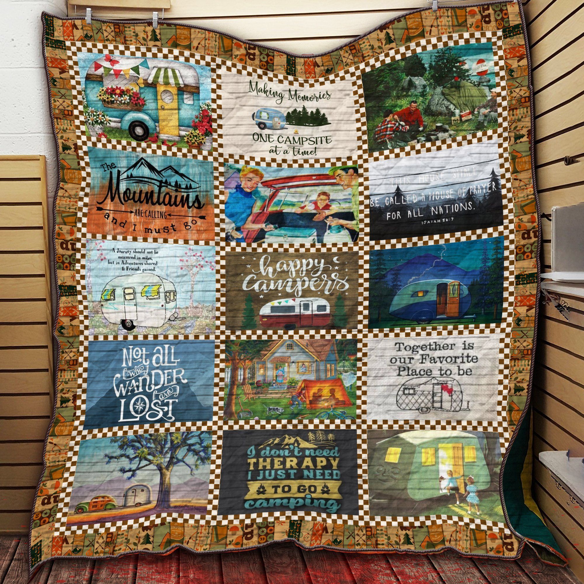 Camping Vintage For Ler Love Quilt Blanket Dhc09121905Dd