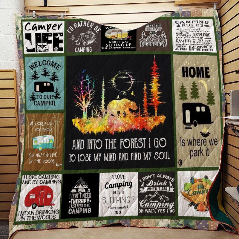 Camping We Park It Quilt Blanket DHC31121201TD