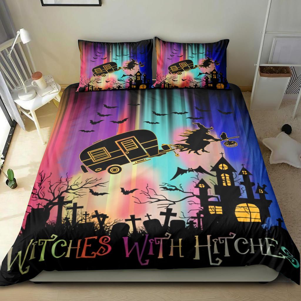 Camping Witches With Hitches Halloween Bedding Set
