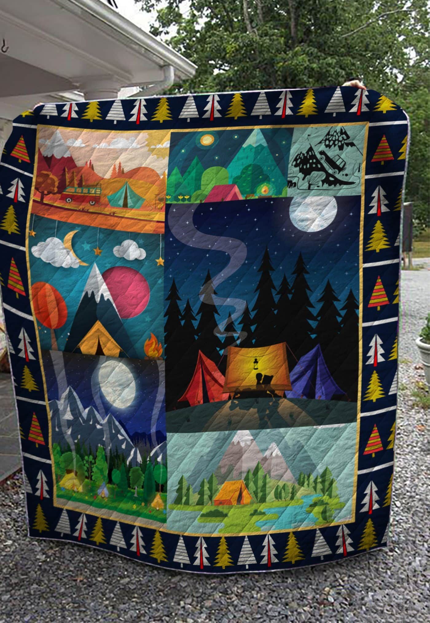 Camping With Friends Bl Quilt Blanket DHC0201201309TD