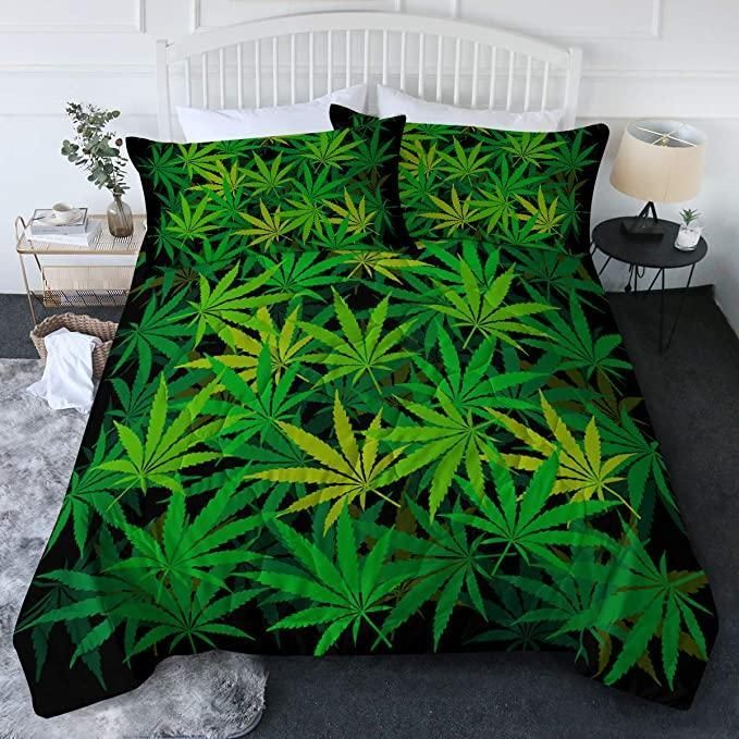 Canabis Weed Bedding Set