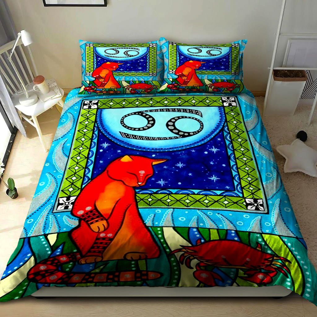 Cancer Cat Zodiac Bedding Set