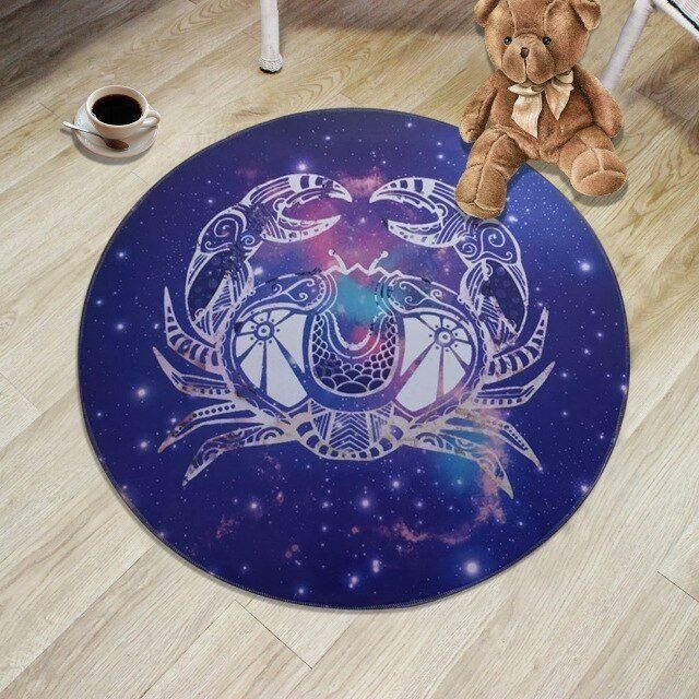 Cancer Zodiac Round Carpet