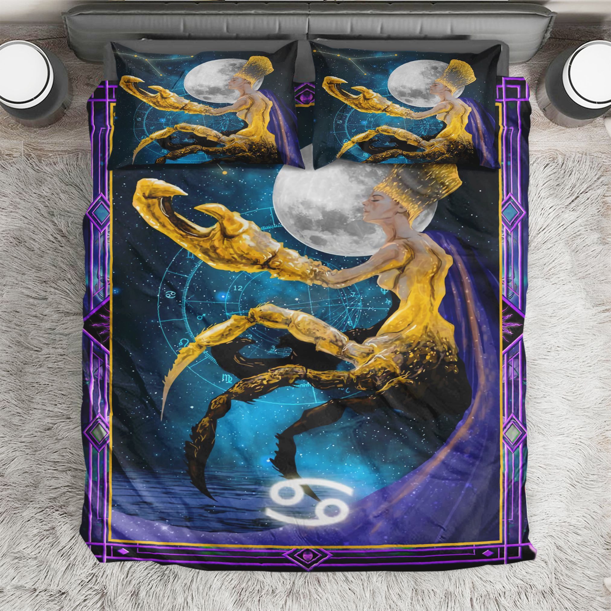 Cancer Zodiac Bedding Set