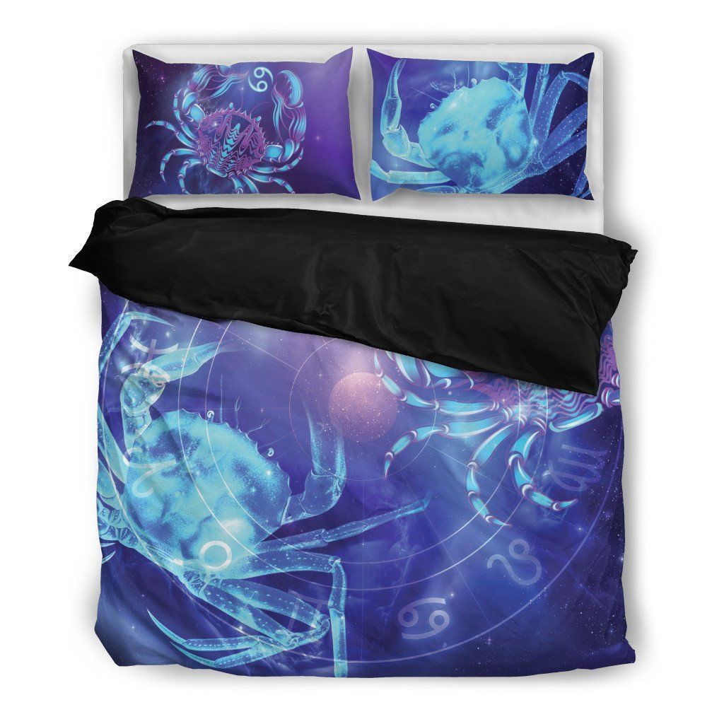 Cancer Zodiac Sign Horoscope Themed Bedding Set