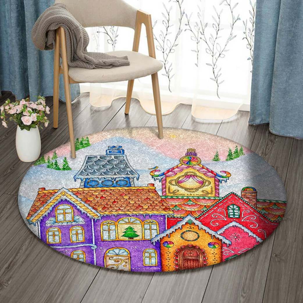 Candy House Round Carpet