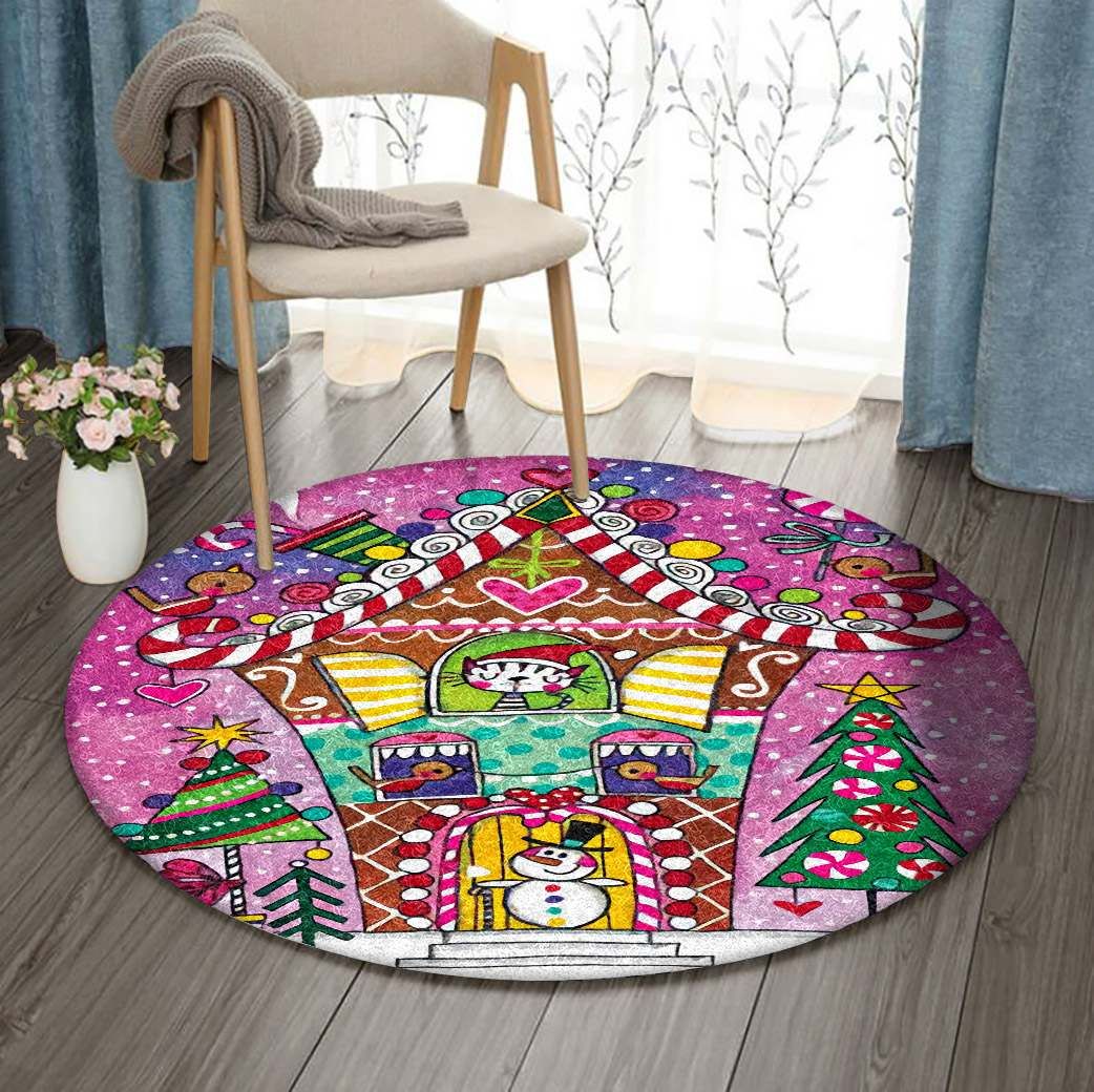 Candy House Round Carpet
