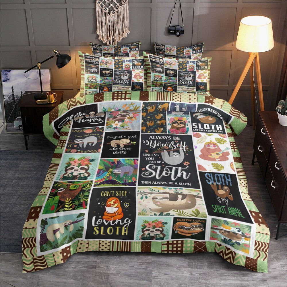 Cant Stop Loving Sloth Bedding Set