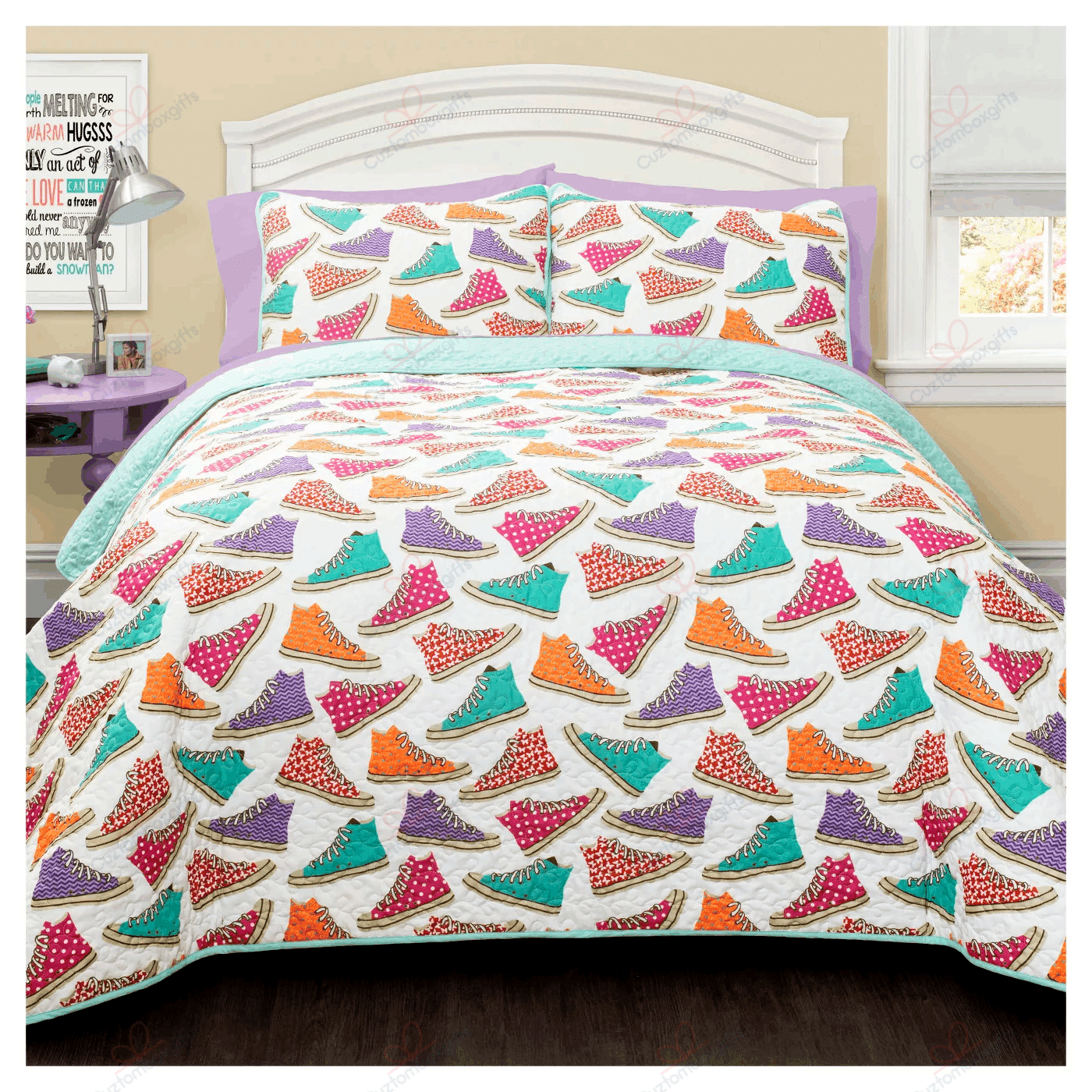 Canvas Shoes Bedding Set