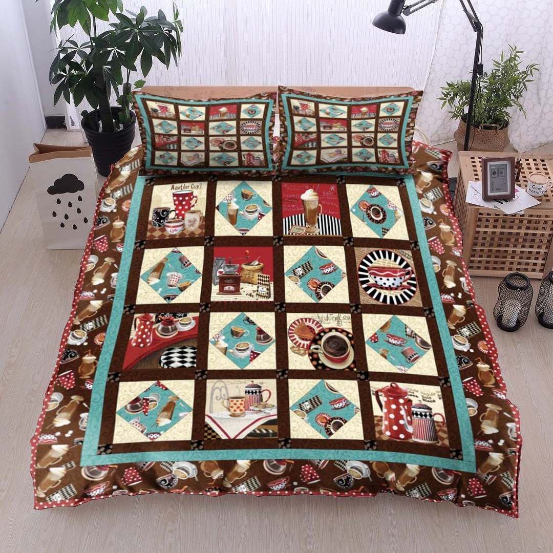 Cappuccino And Coffee Bedding Set