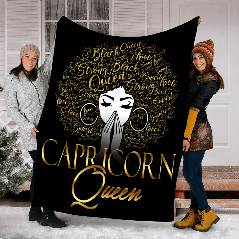 Capricorn Queen Sherpa Fleece Blanket