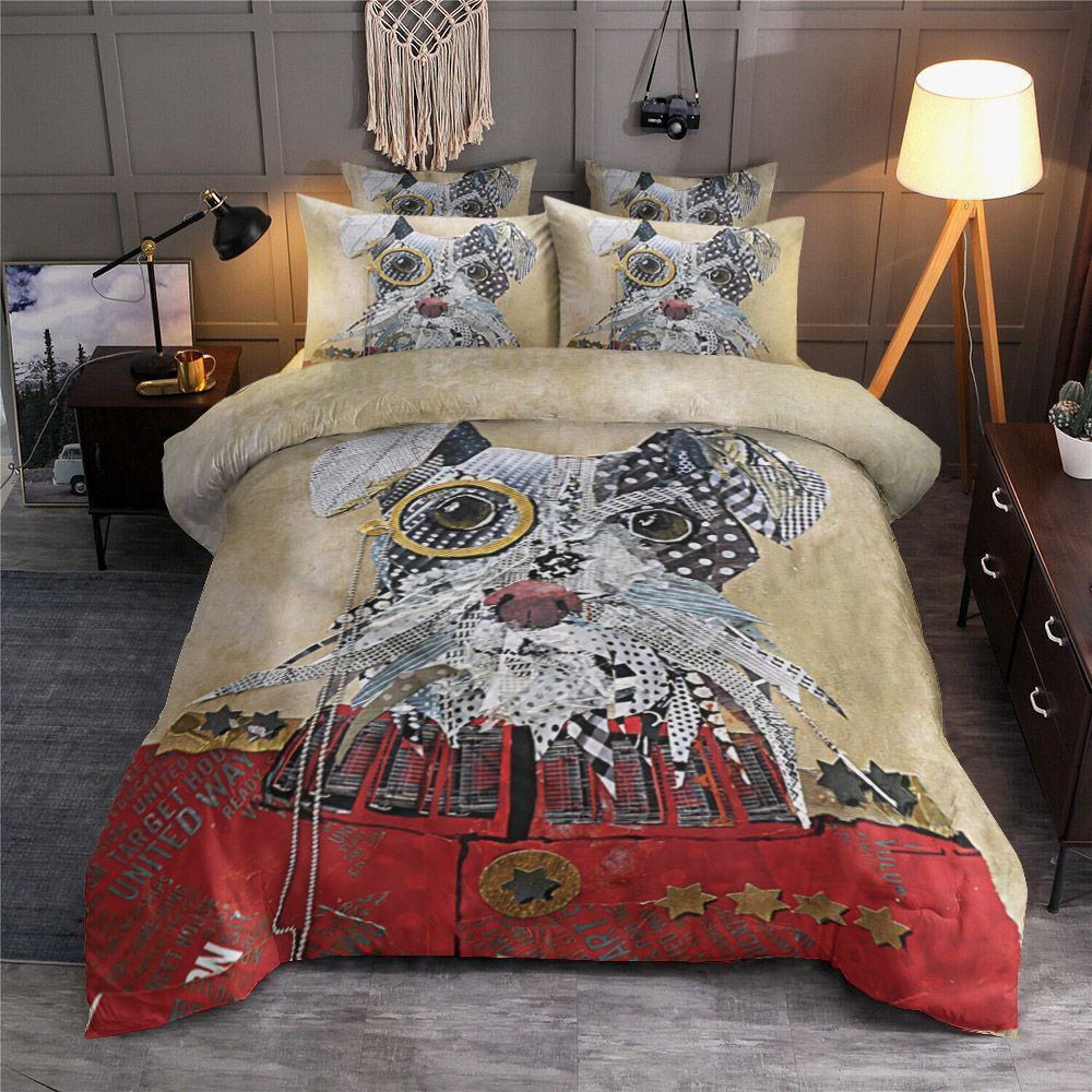 Captain Dog Paper Art Bedding Set