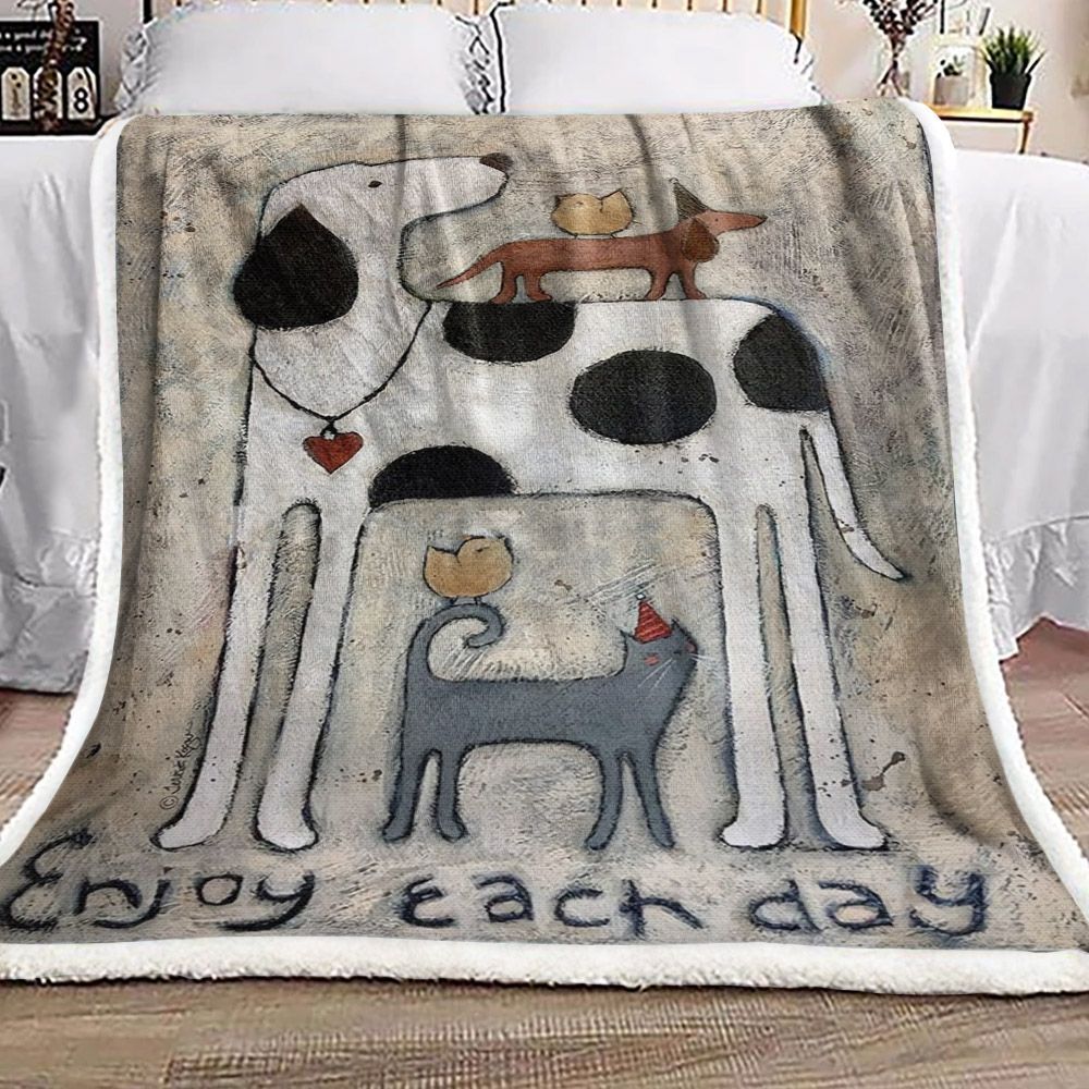 Car Dog Bird Sherpa Fleece Blanket