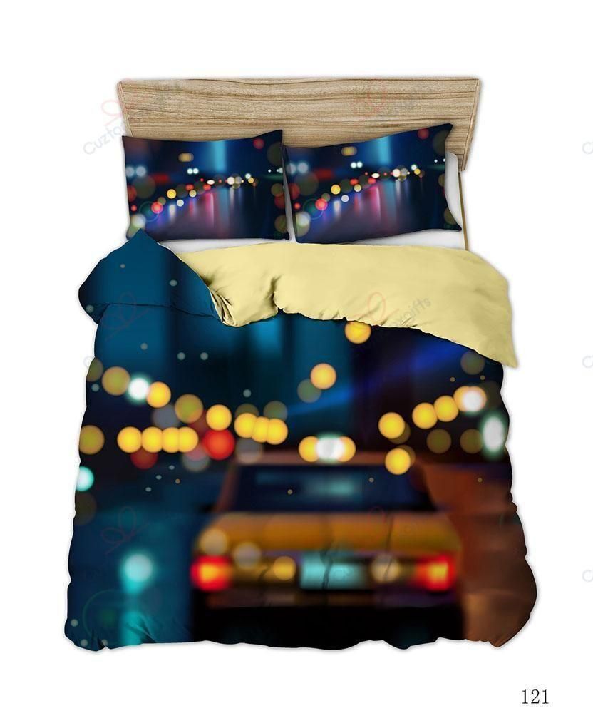 Car Night Light Printed Bedding Set