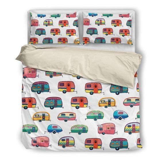 Caravan Cotton Bed Sheets Spread Comforter Bedding Set