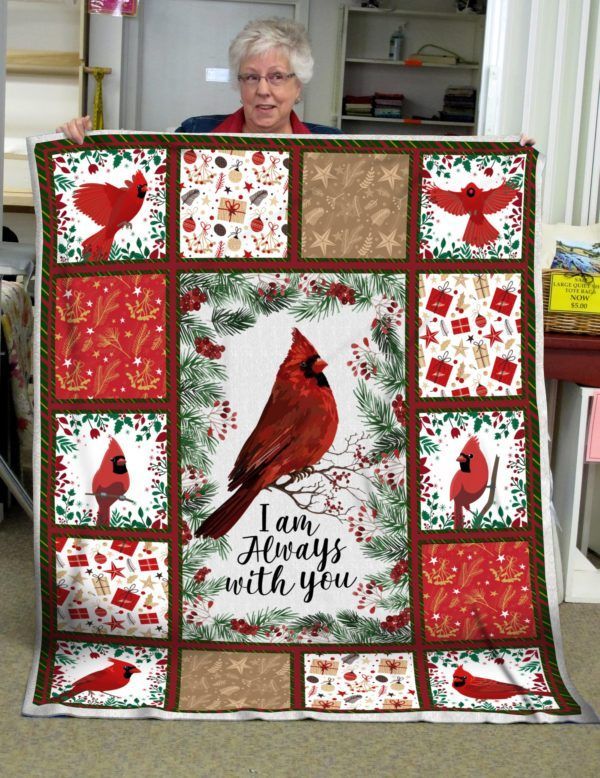 Cardinal Bird Sherpa Fleece Blanket