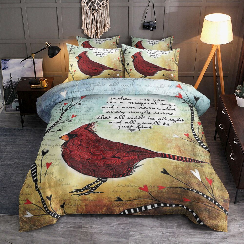 Cardinal Bird Bedding Set