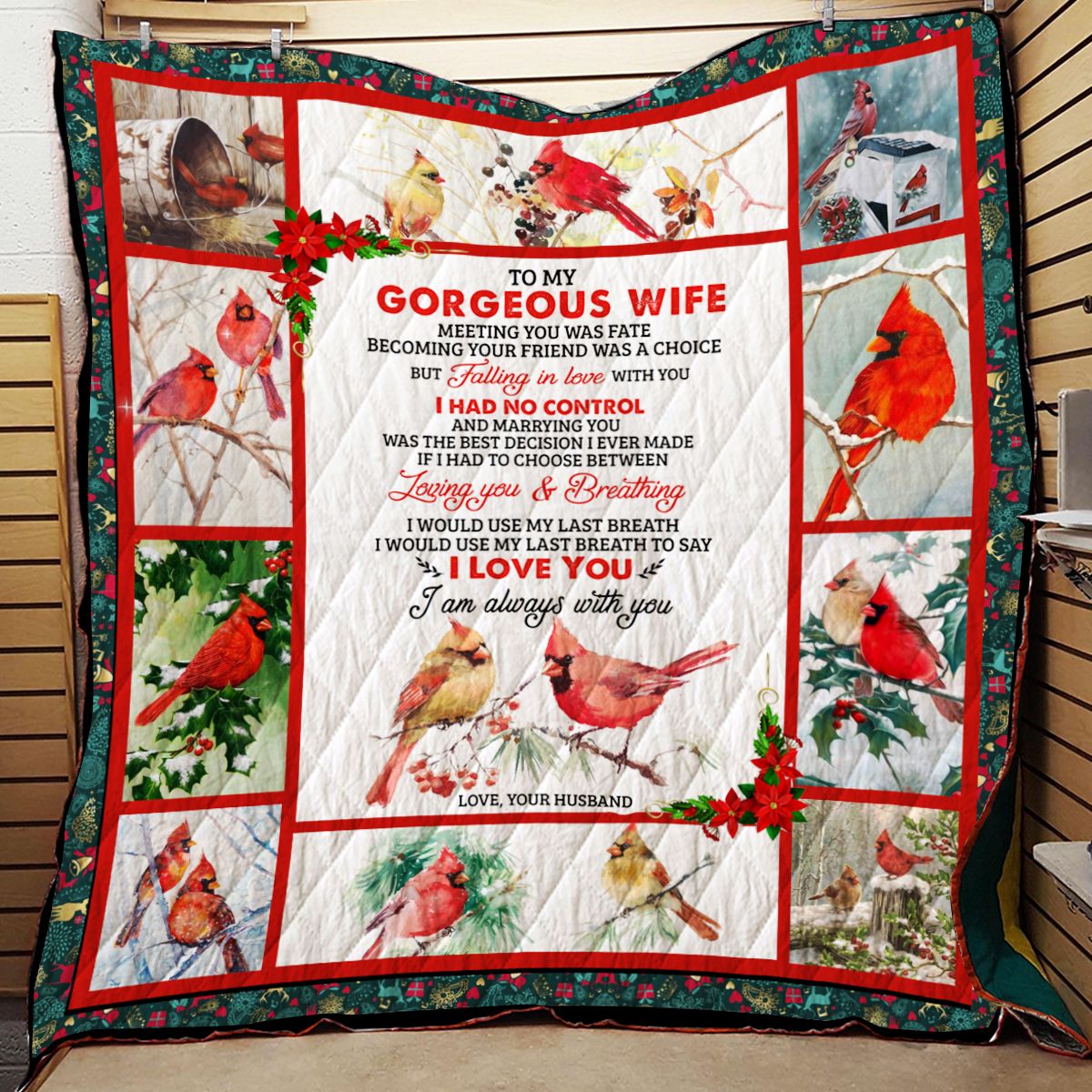 Cardinal Bird Quilt Blanket DHC0712130VT