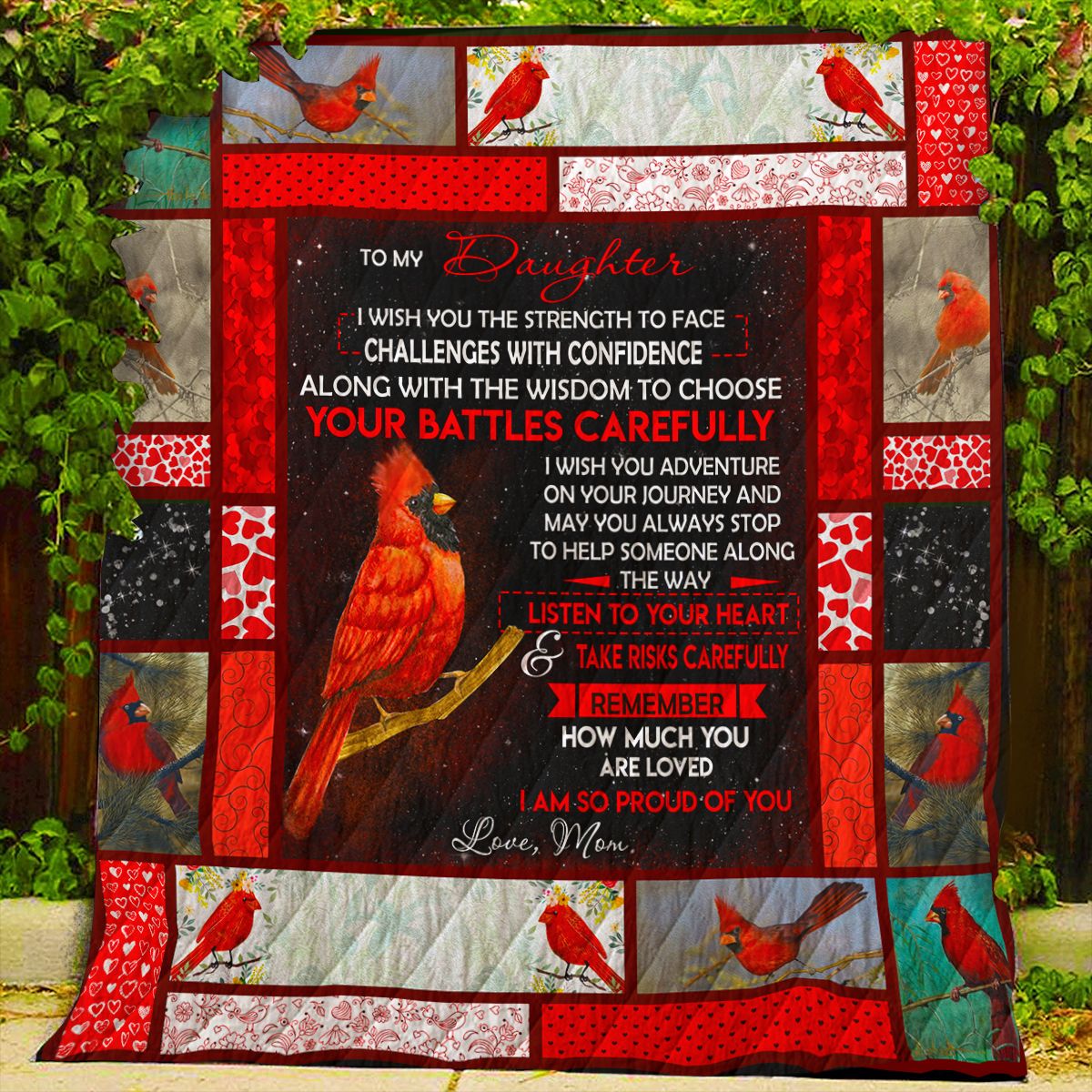 Cardinal Bird Quilt Blanket DHC0712137VT