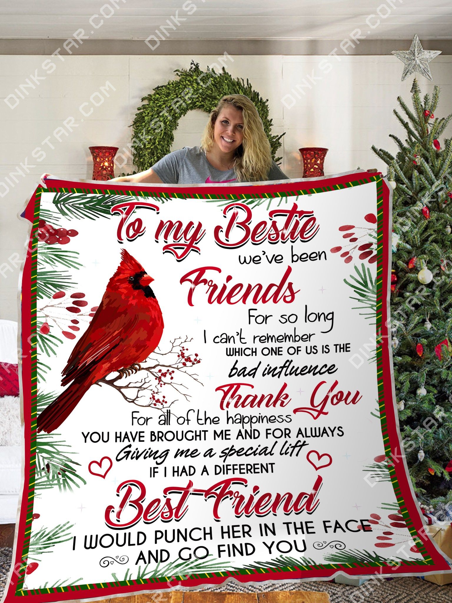 Cardinal Bird Quilt Blanket DHC1301462VT