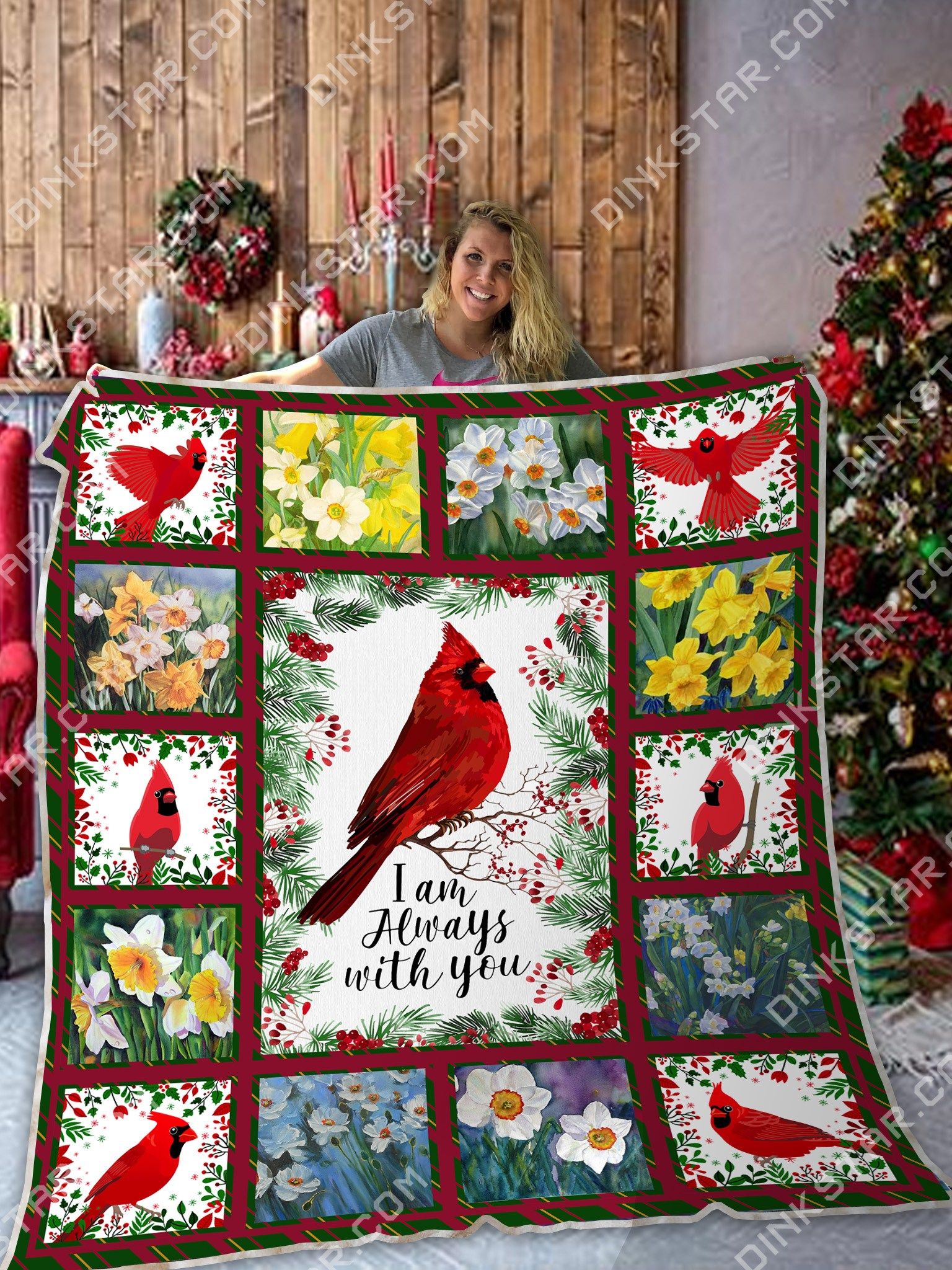 Cardinal Bird Quilt Blanket DHC1301468VT