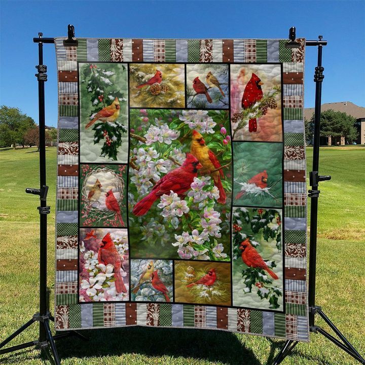 Cardinal Birds DTC2410120 Quilt Blanket