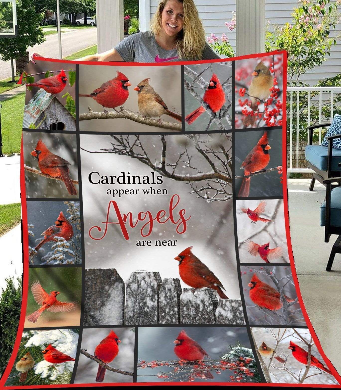 Cardinal Cardinals Appear Sherpa Fleece Blanket