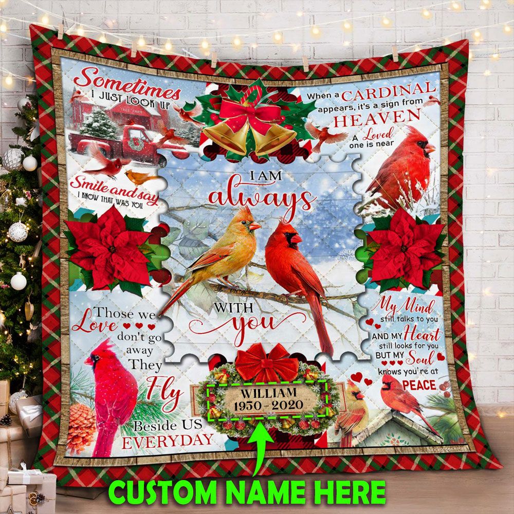 Cardinal Christmas DAC171109 Quilt Blanket