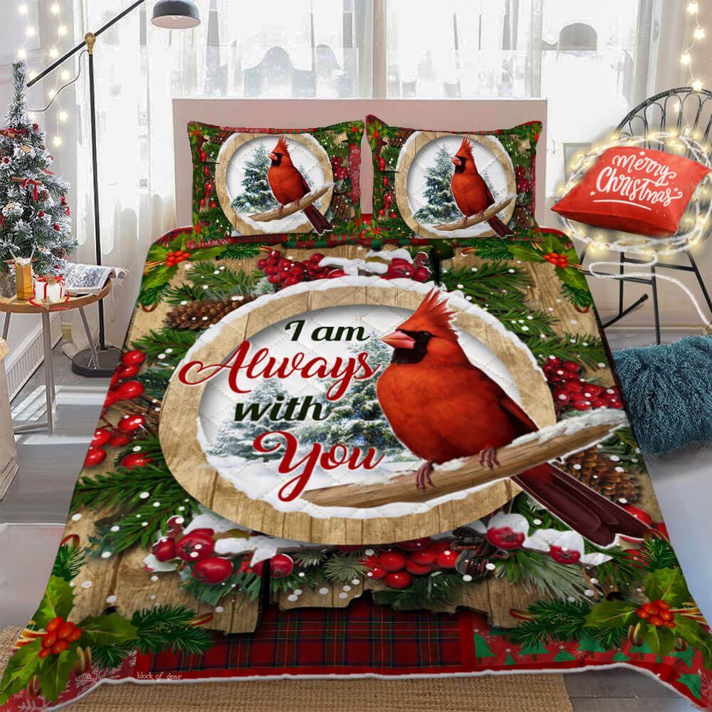 Cardinal Christmas Bedding Set