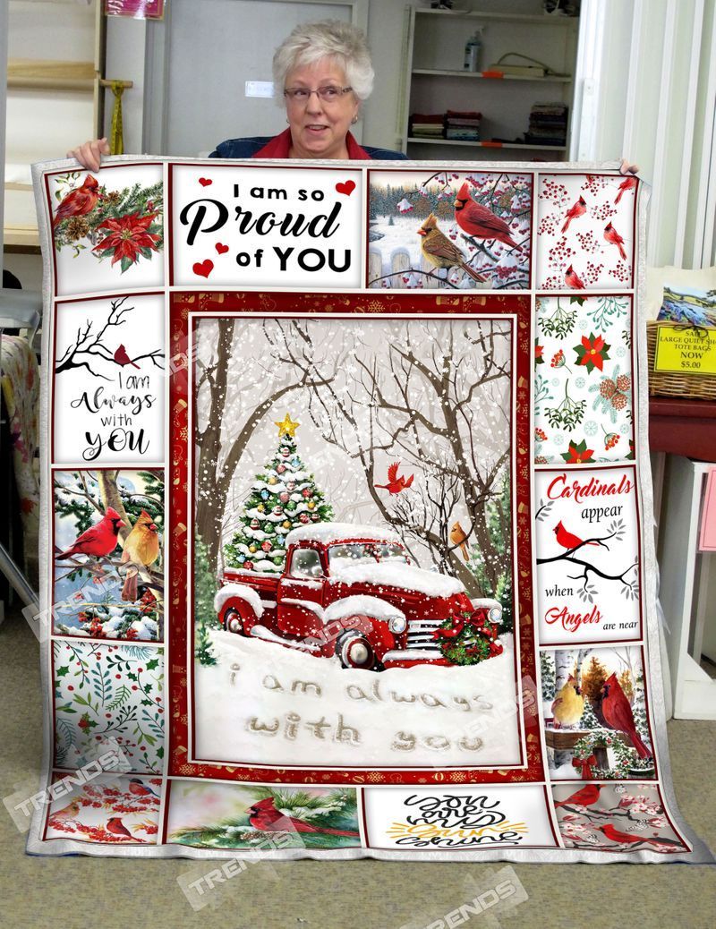 Cardinal Christmas DAC291001 Quilt Blanket