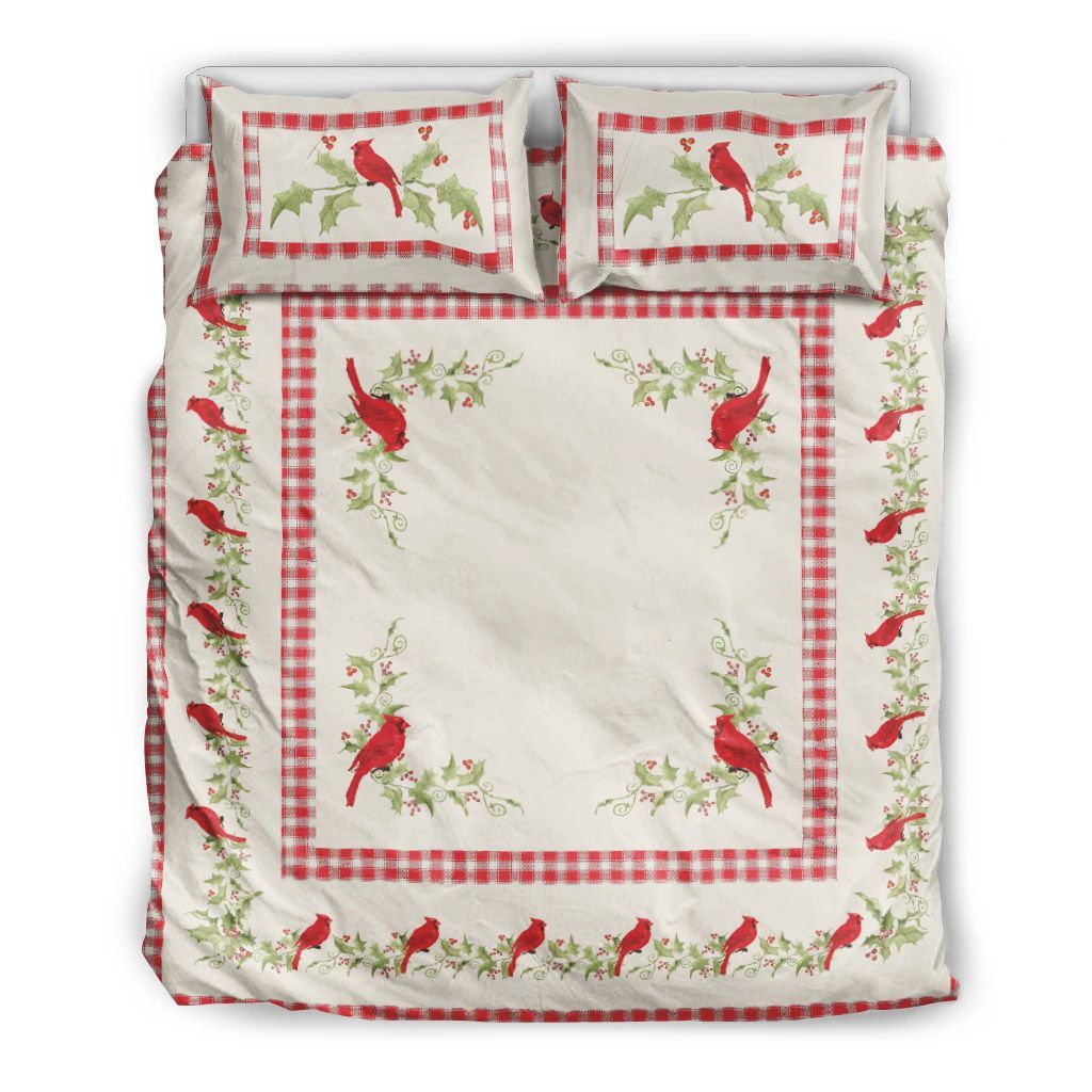 Cardinal Christmas Bedding Set