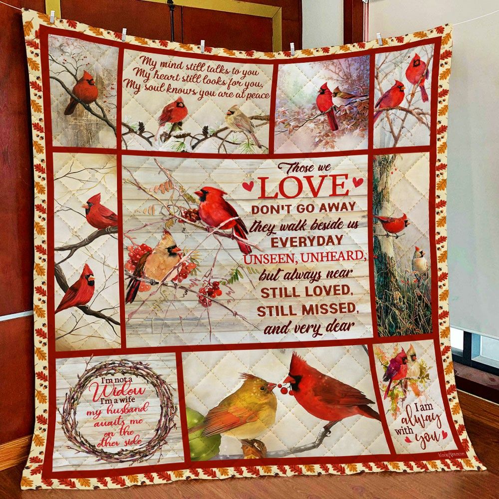 Cardinal Christmas HHC121106TH Quilt Blanket