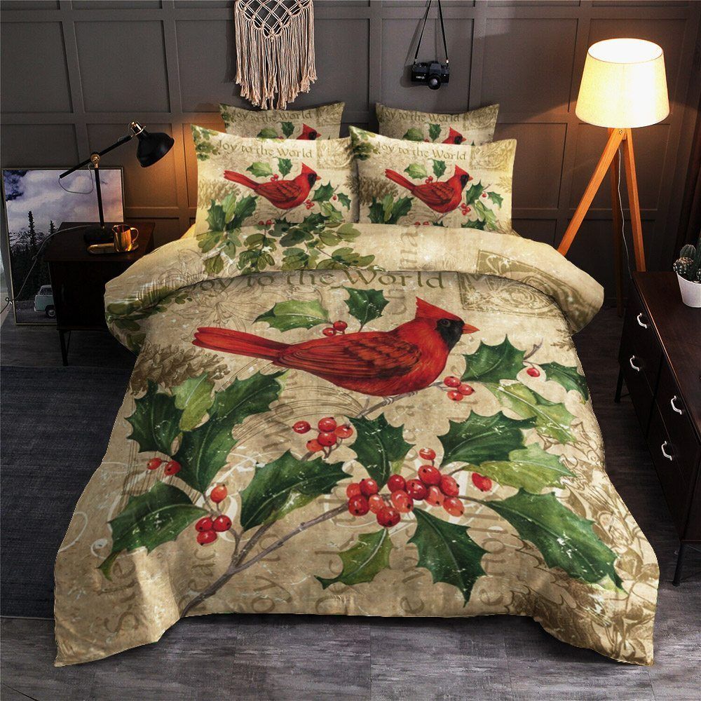 Cardinal Christmas Bedding Set