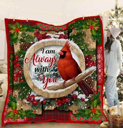 Cardinal Christmas PTC051201 Quilt Blanket