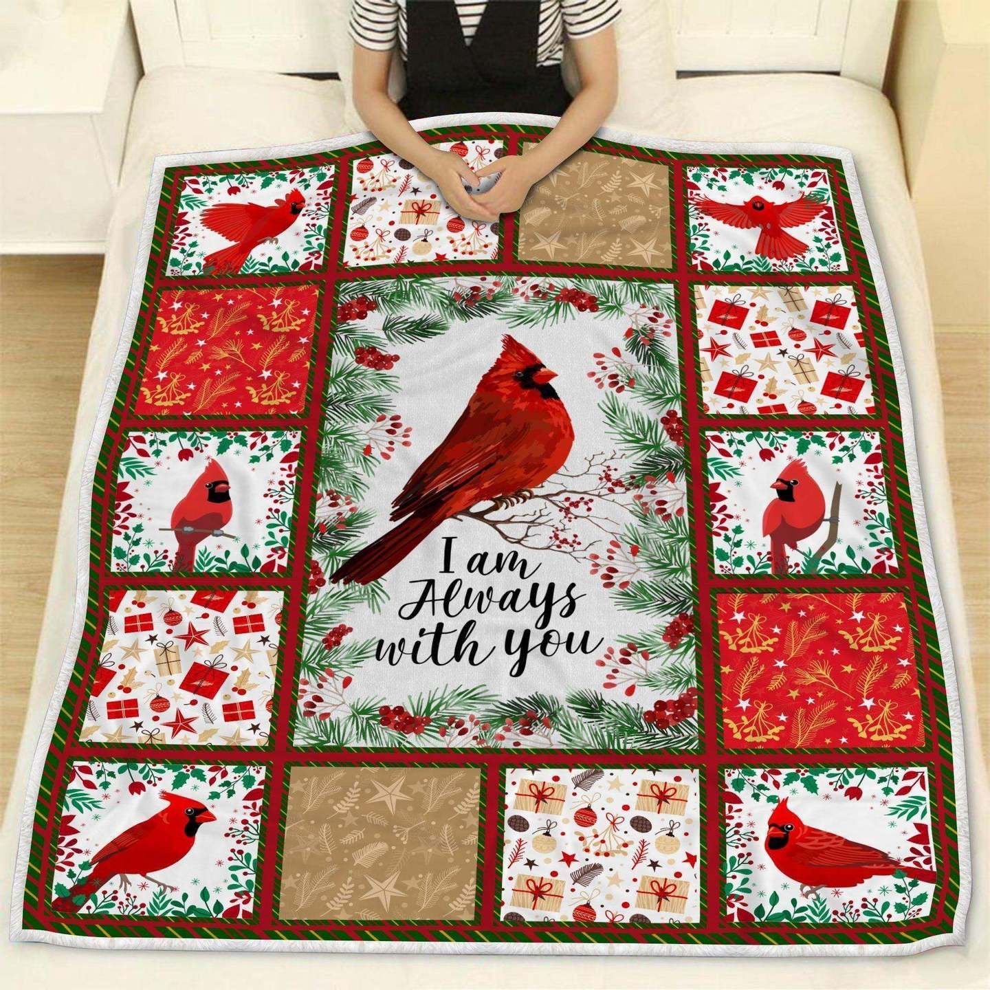 Cardinal Sherpa Fleece Blanket